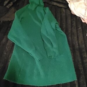 Green Turtleneck Sweater